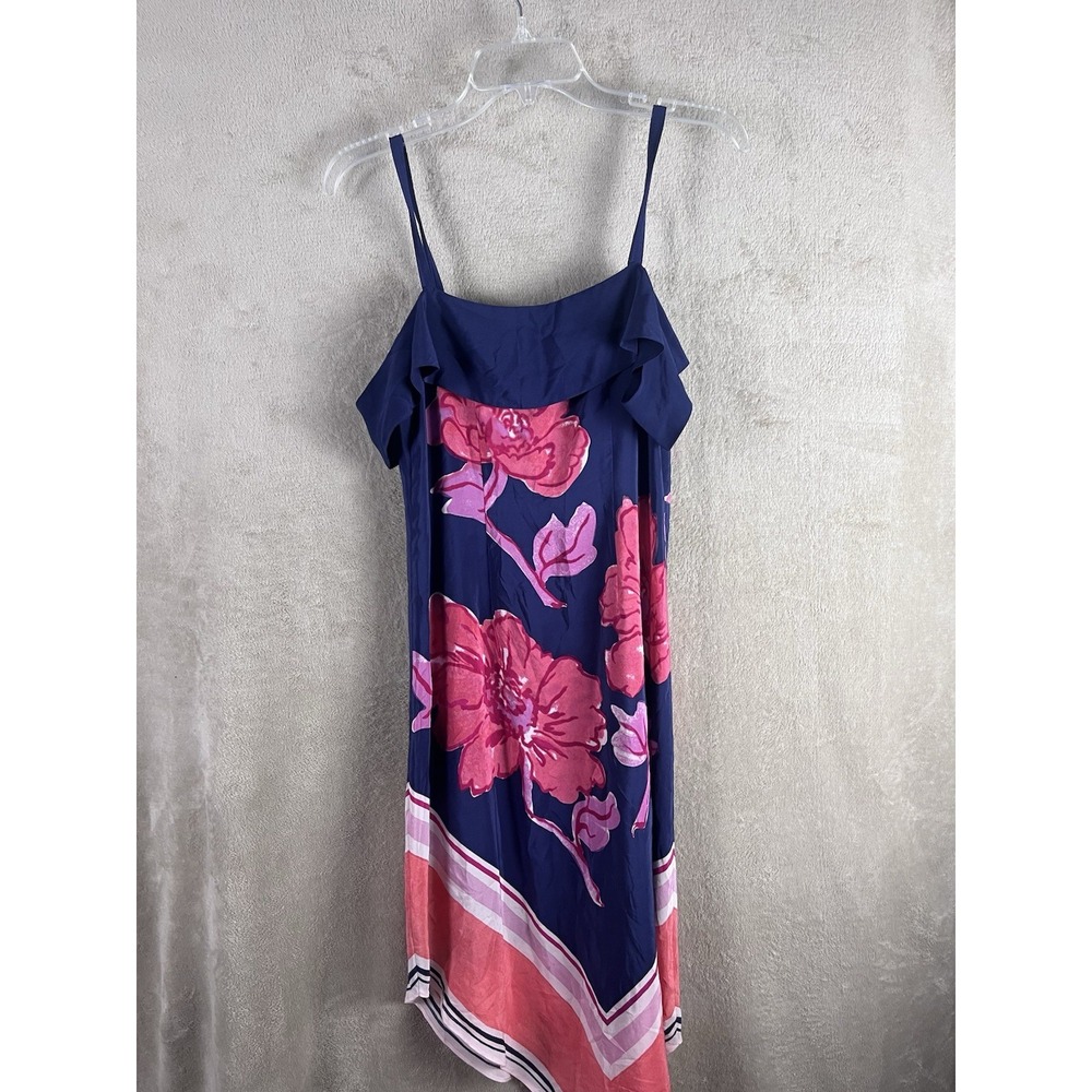 MOULINETTE SOEURS Tilda Scarf Print Off Shoulder Silk Dress Sz XS Anthropologie